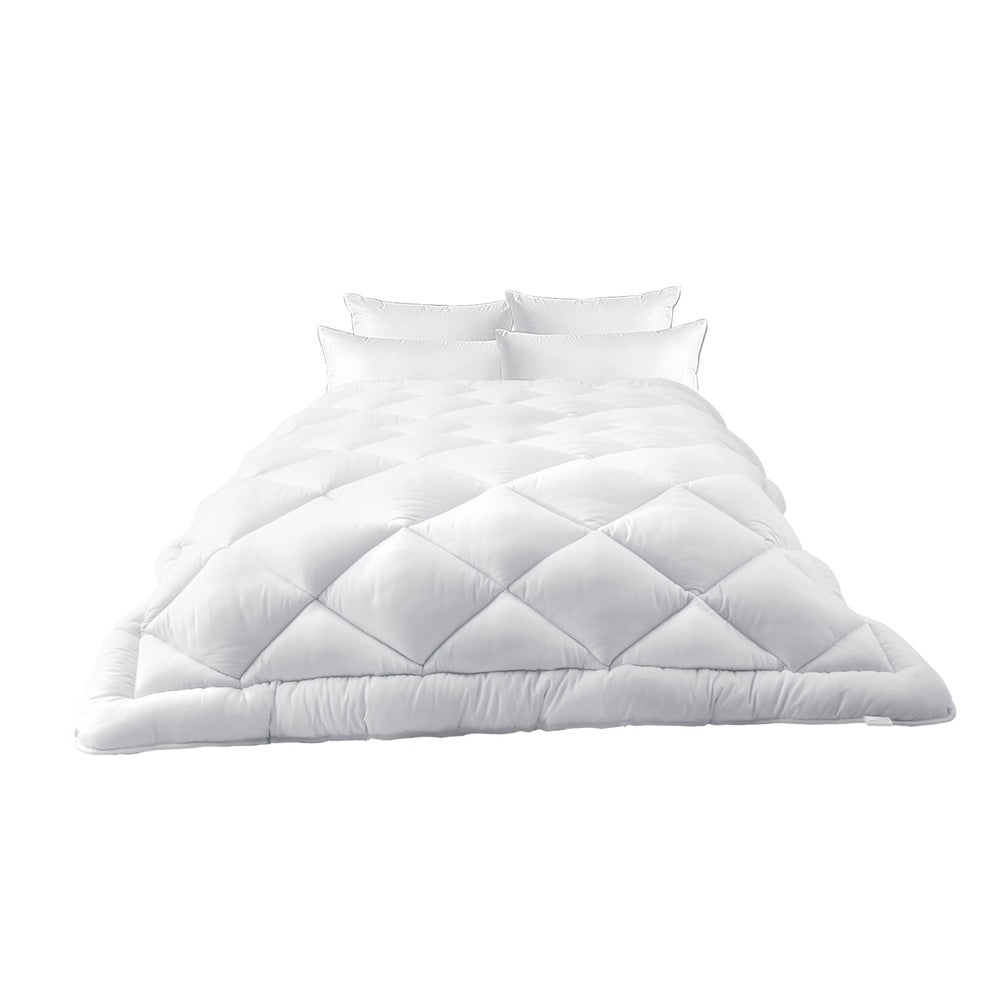 Solenne Super King Microfibre Quilt White