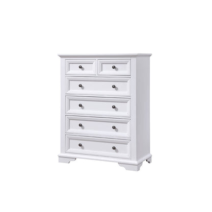 Quinn Tallboy 6 Drawer White