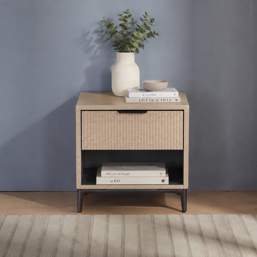 Rhodes Bedside 1 Drawer Oak