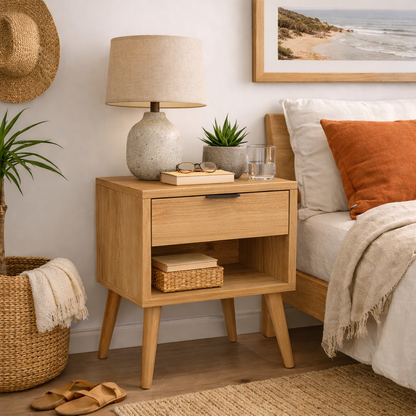 Rio Bedside Table Oak