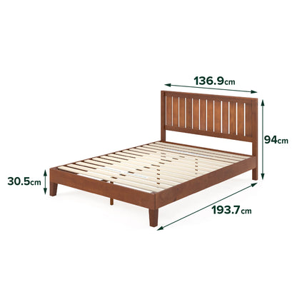 Ritzy Solid Wood Double Bed Frame