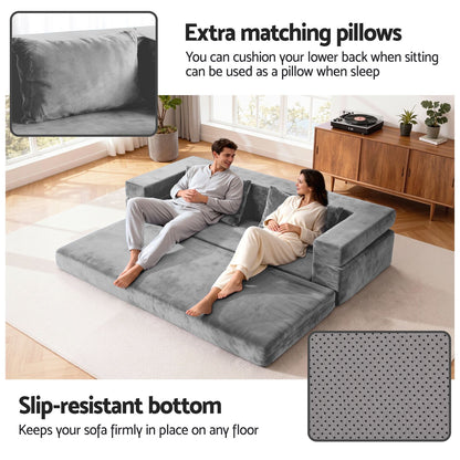 Serrano Double Sofa Bed Grey