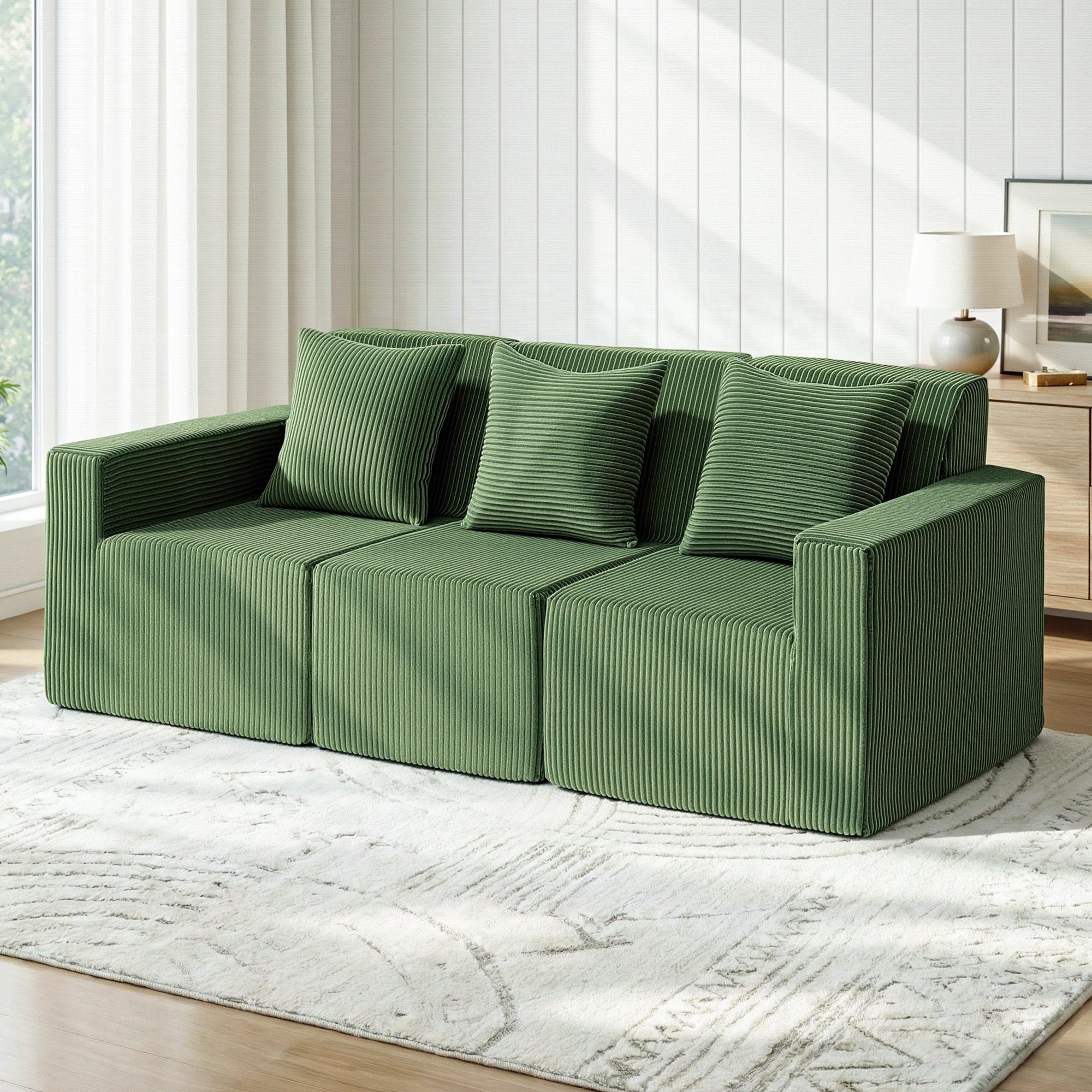 Virello 3-Seater Sofa Green