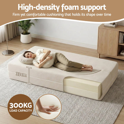 Auren 2-Seater Sofa Bed Beige