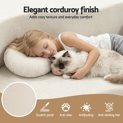 Auren 2-Seater Sofa Bed Beige