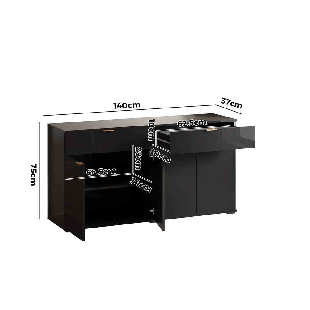 Calex Sideboard Buffet Black