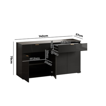 Calex Sideboard Buffet Black