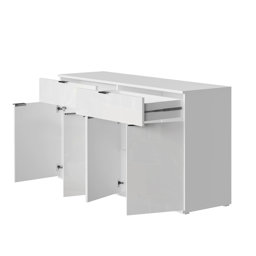 Lumin High Gloss Sideboard White