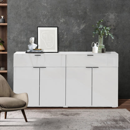 Lumin High Gloss Sideboard White