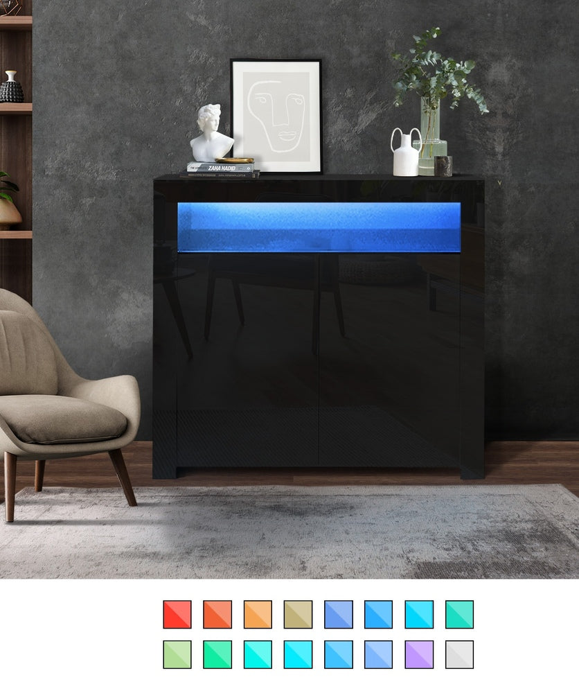 Arslan LED Sideboard Buffet Black