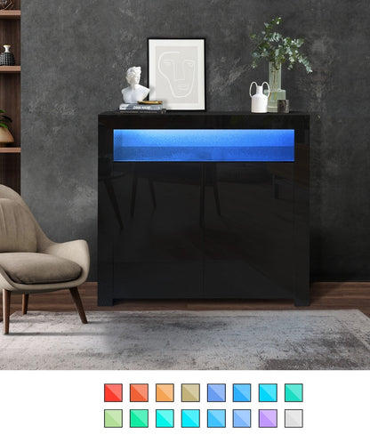 Arslan LED Sideboard Buffet Black