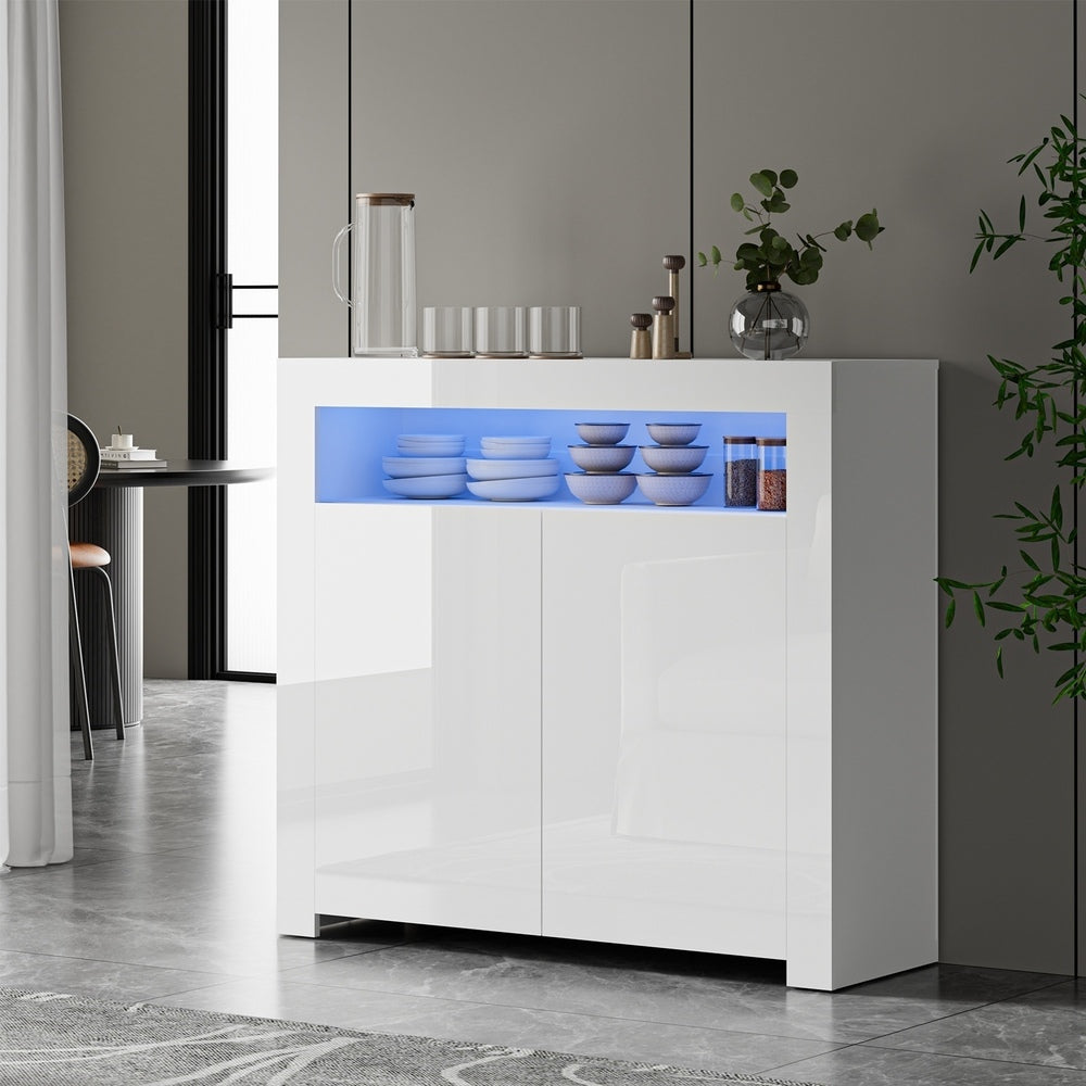 Arslan LED Sideboard Buffet White