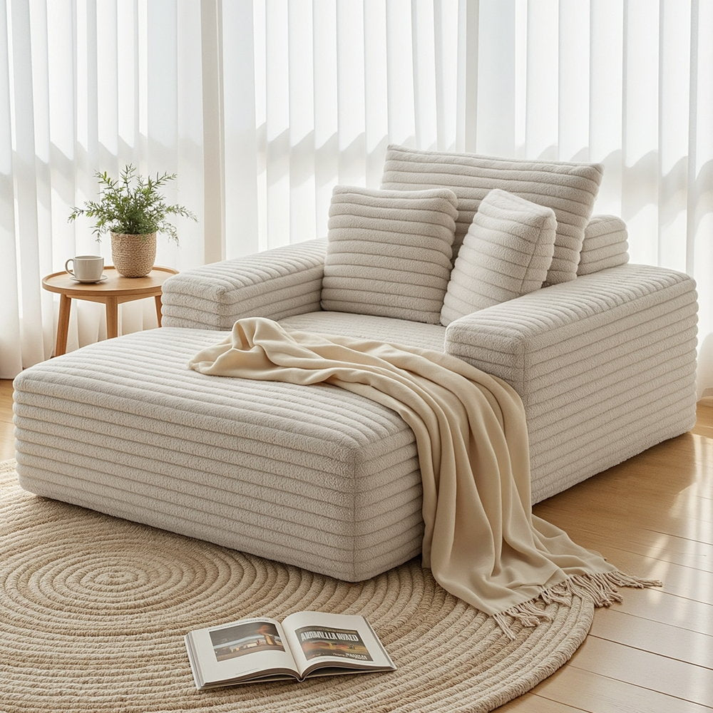 Aveline 2-Seater Sofa Bed Beige