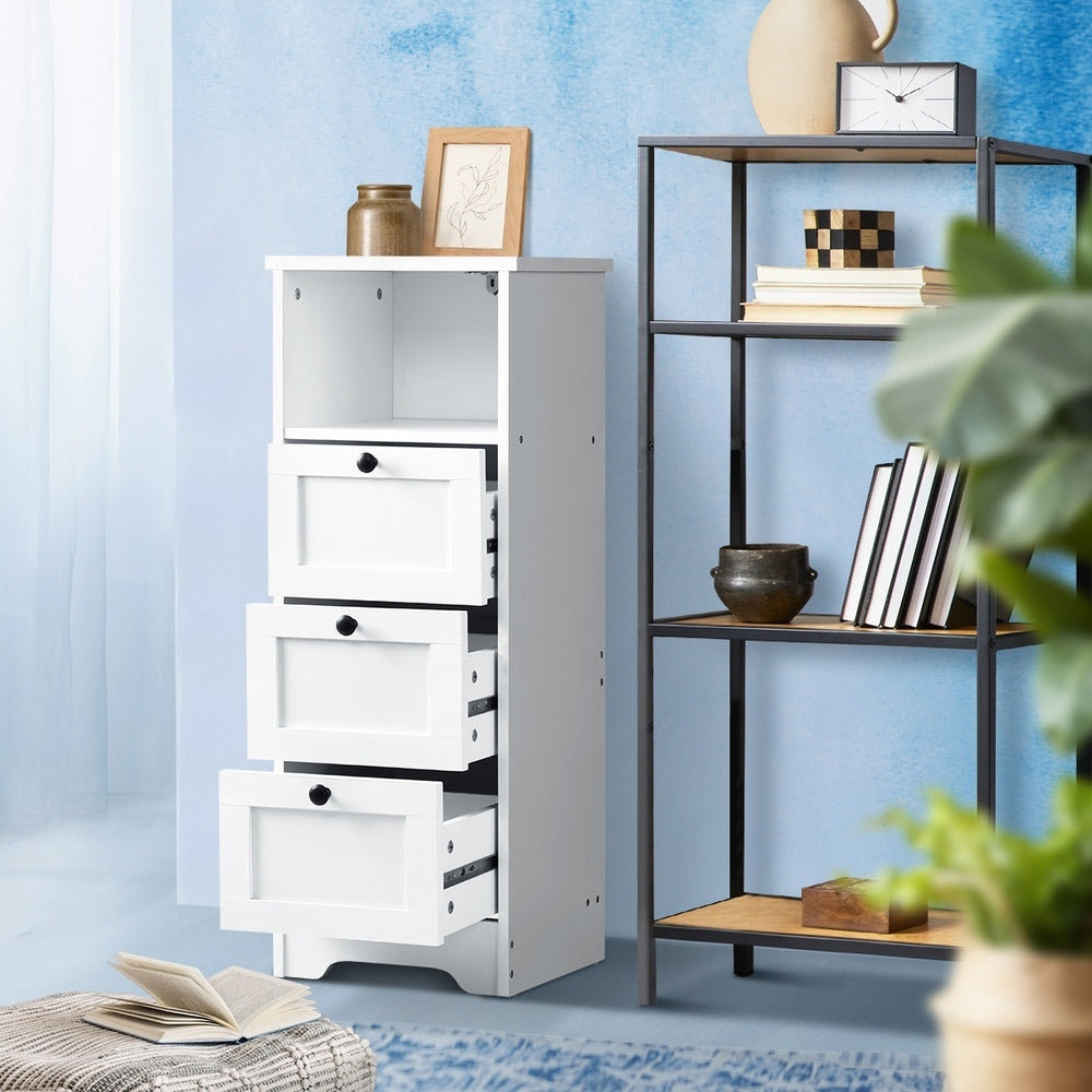 Aurora Tallboy Double Sideboard White