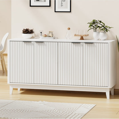 Vista 4 Door Sideboard White