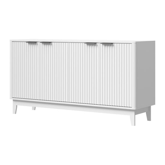 Vista 4 Door Sideboard White