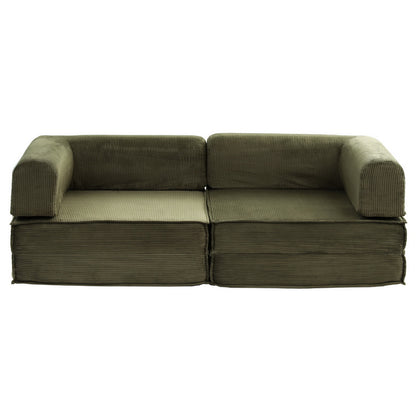 Calder 2-Seater Sofa Bed Green