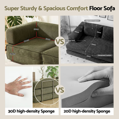 Calder 2-Seater Sofa Bed Green