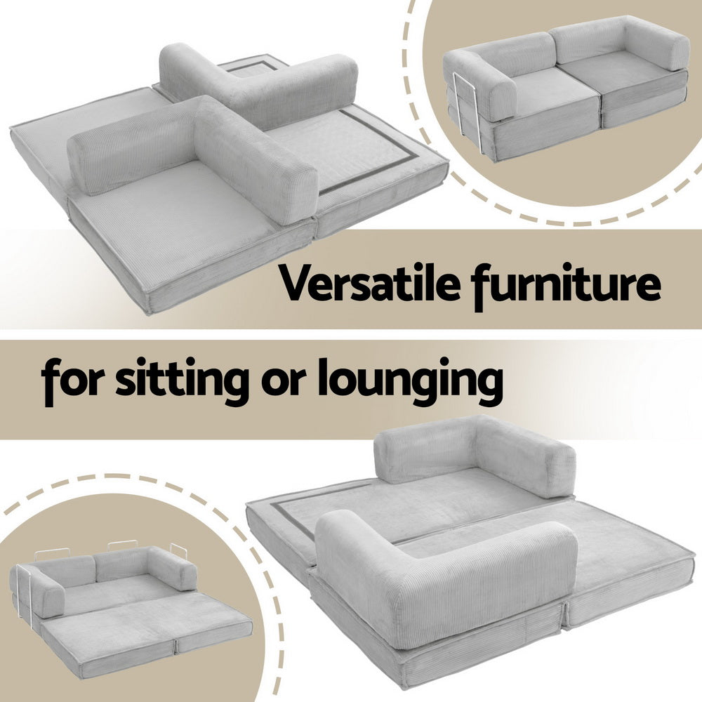Calder 2-Seater Sofa Bed Grey