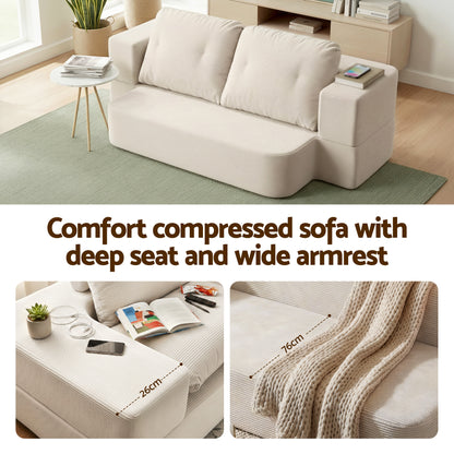 Cove 2-Seater Sofa Bed Beige