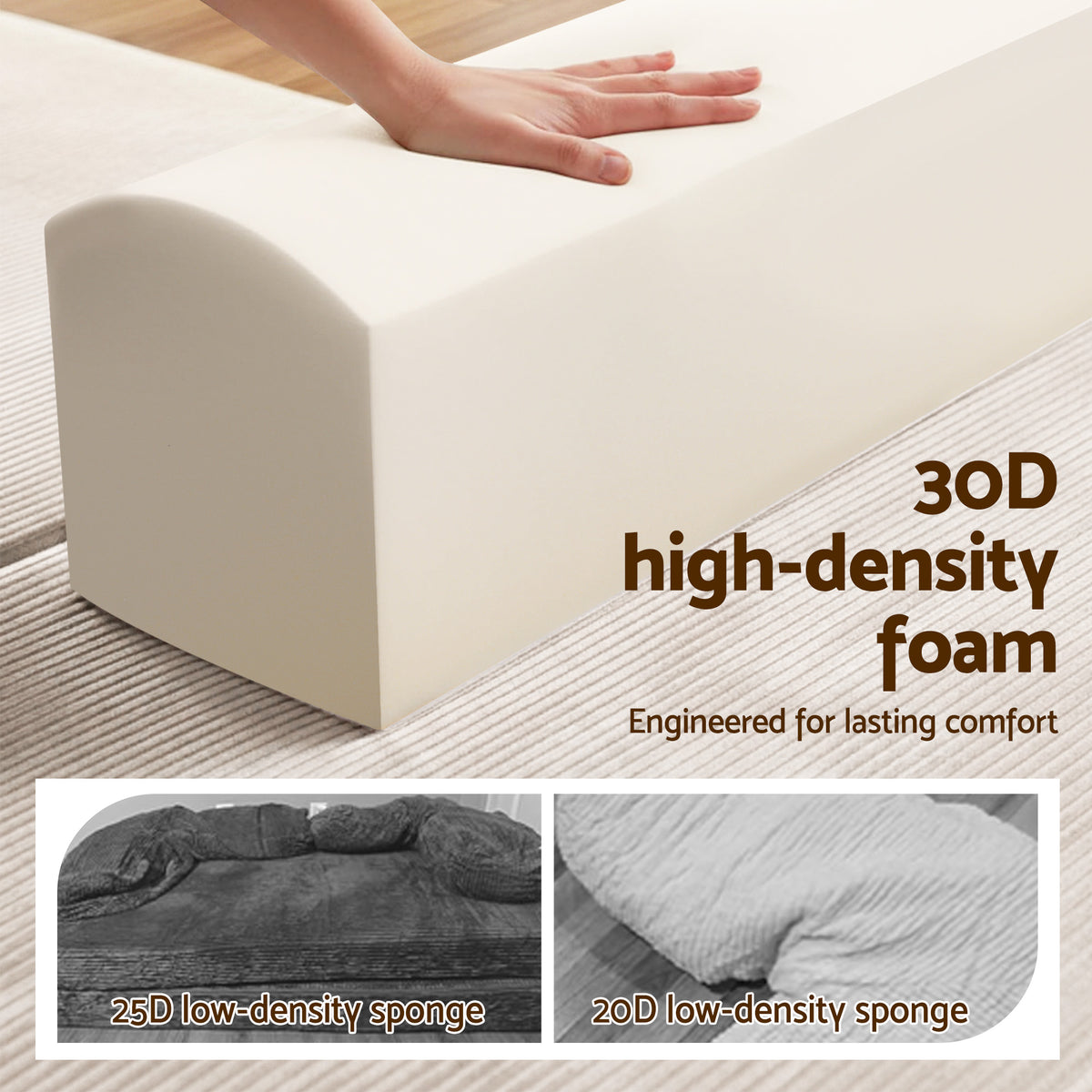 Cove 2-Seater Sofa Bed Beige
