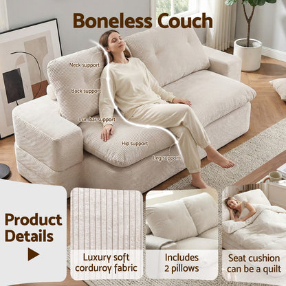 Cove 2-Seater Sofa Bed Beige