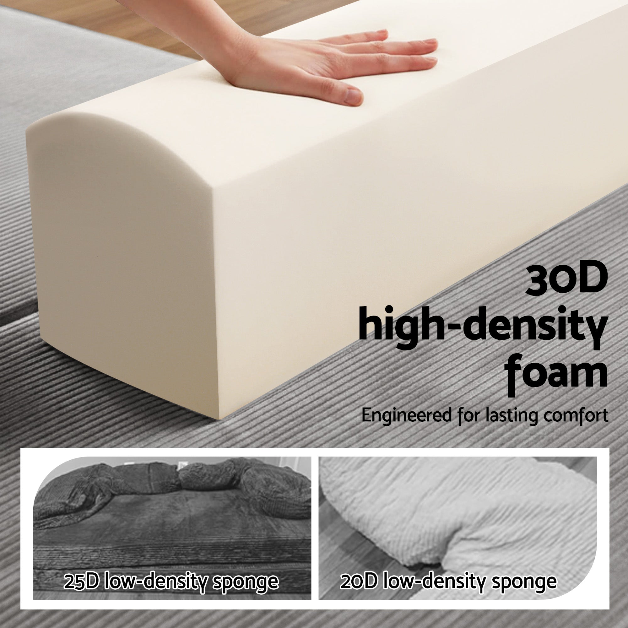 Cove 2-Seater Sofa Bed Grey