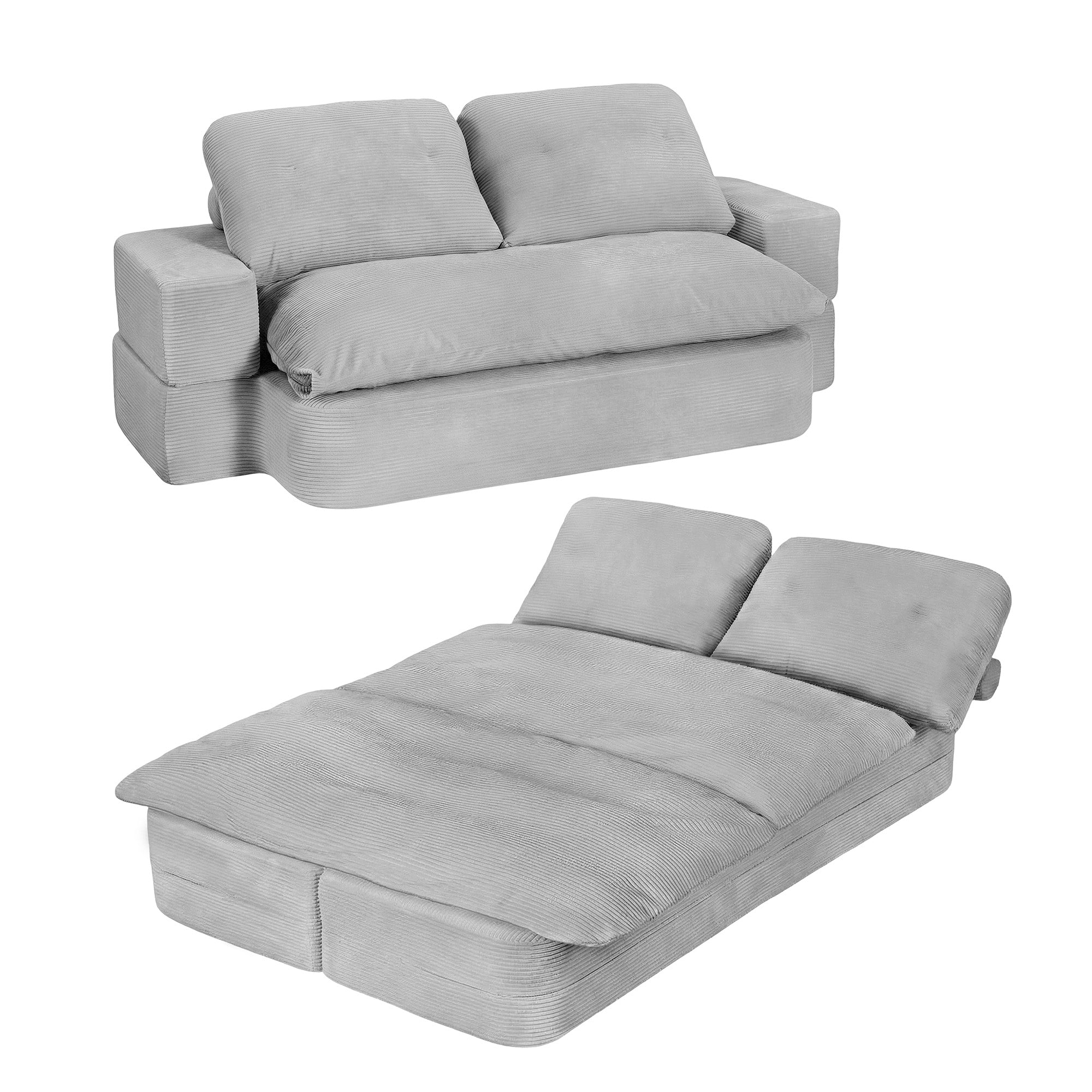Cove 2-Seater Sofa Bed Grey