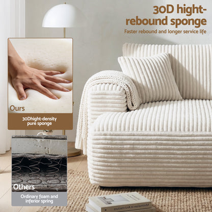 Bellario 3-seater Sofa Bed White