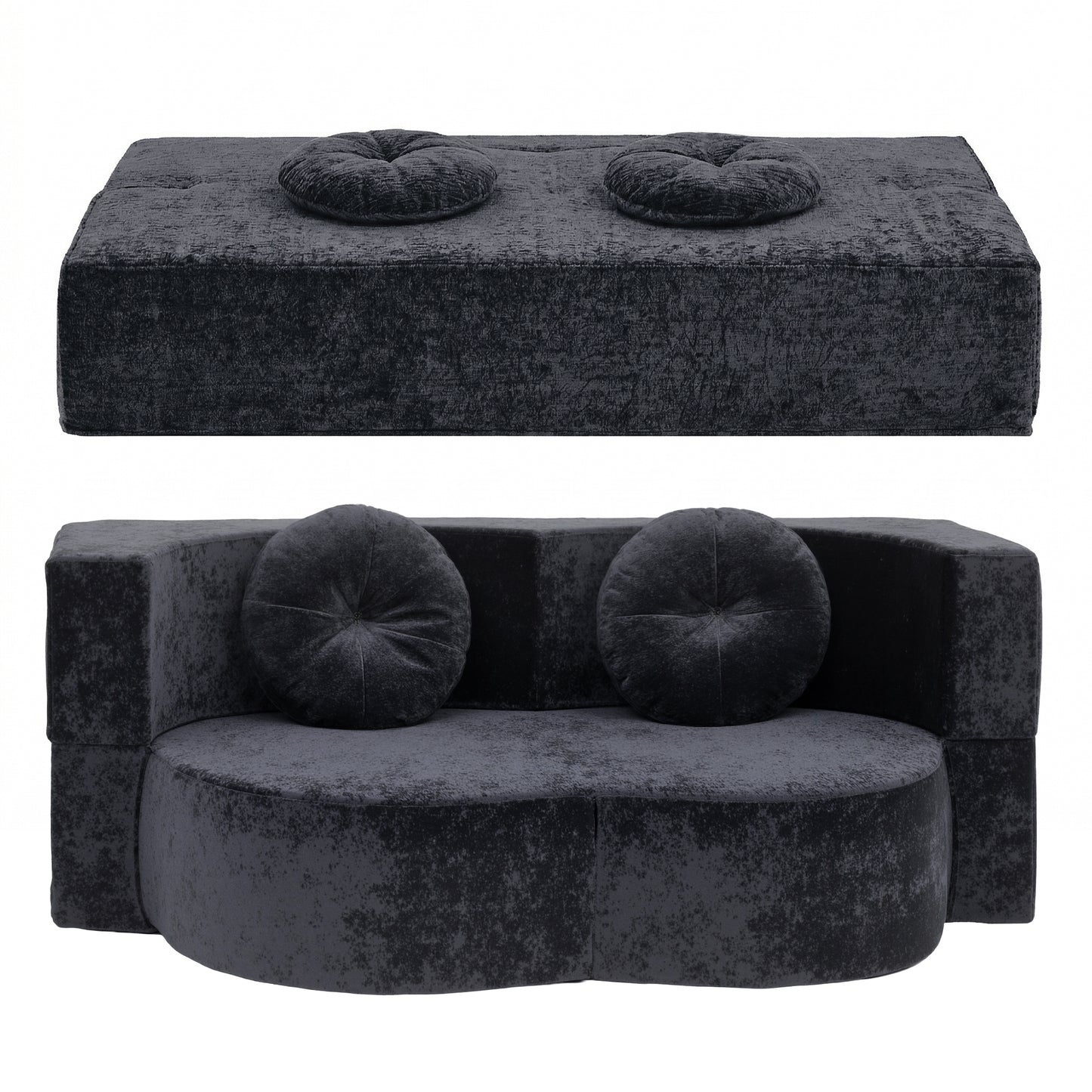 Luca 2-Seater Sofa Bed Grey