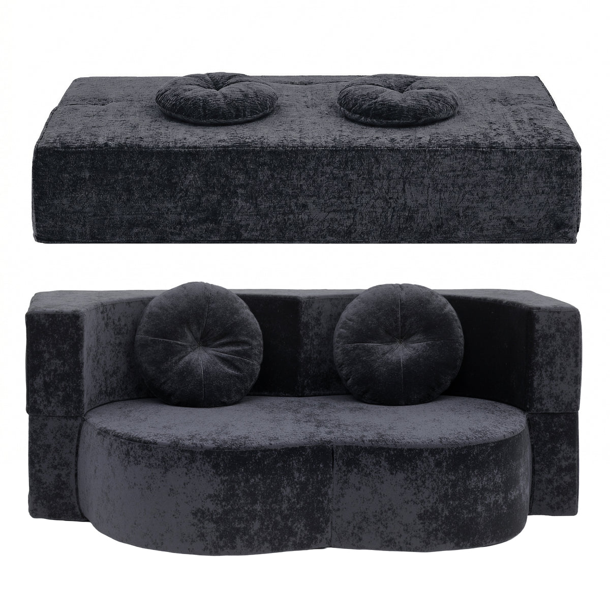 Luca 2-Seater Sofa Bed Grey