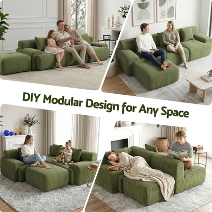 Valerio 4-seater Sofa Bed Green