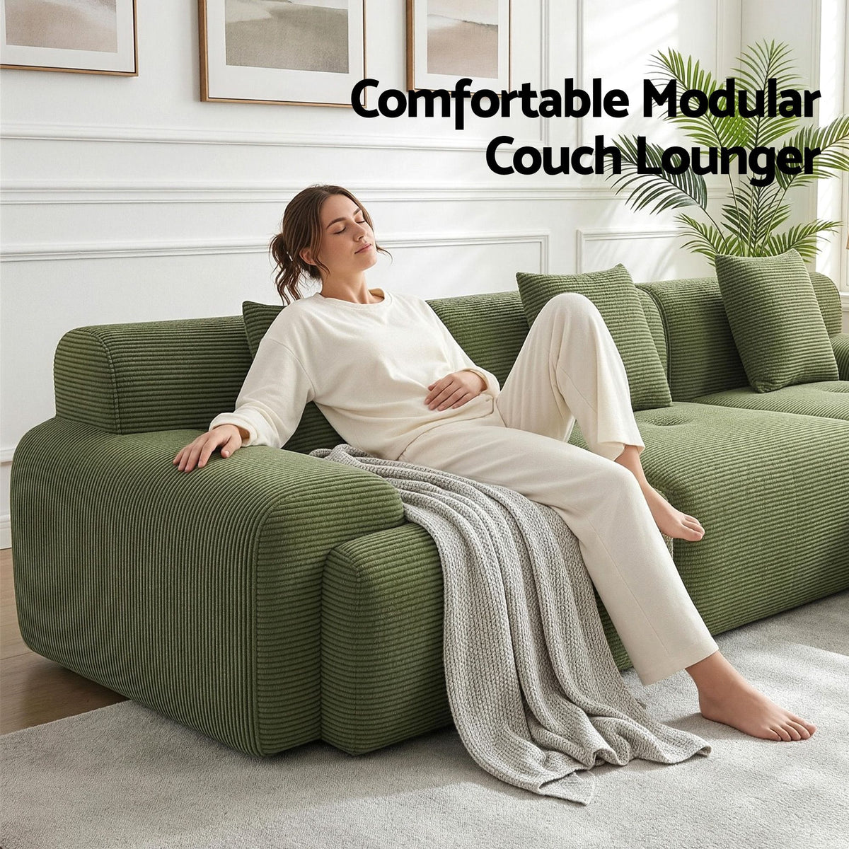 Valerio 4-seater Sofa Bed Green