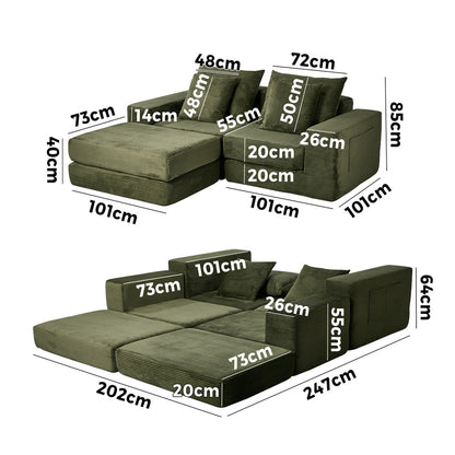 Kara Modular Sofa Bed Lounge Set