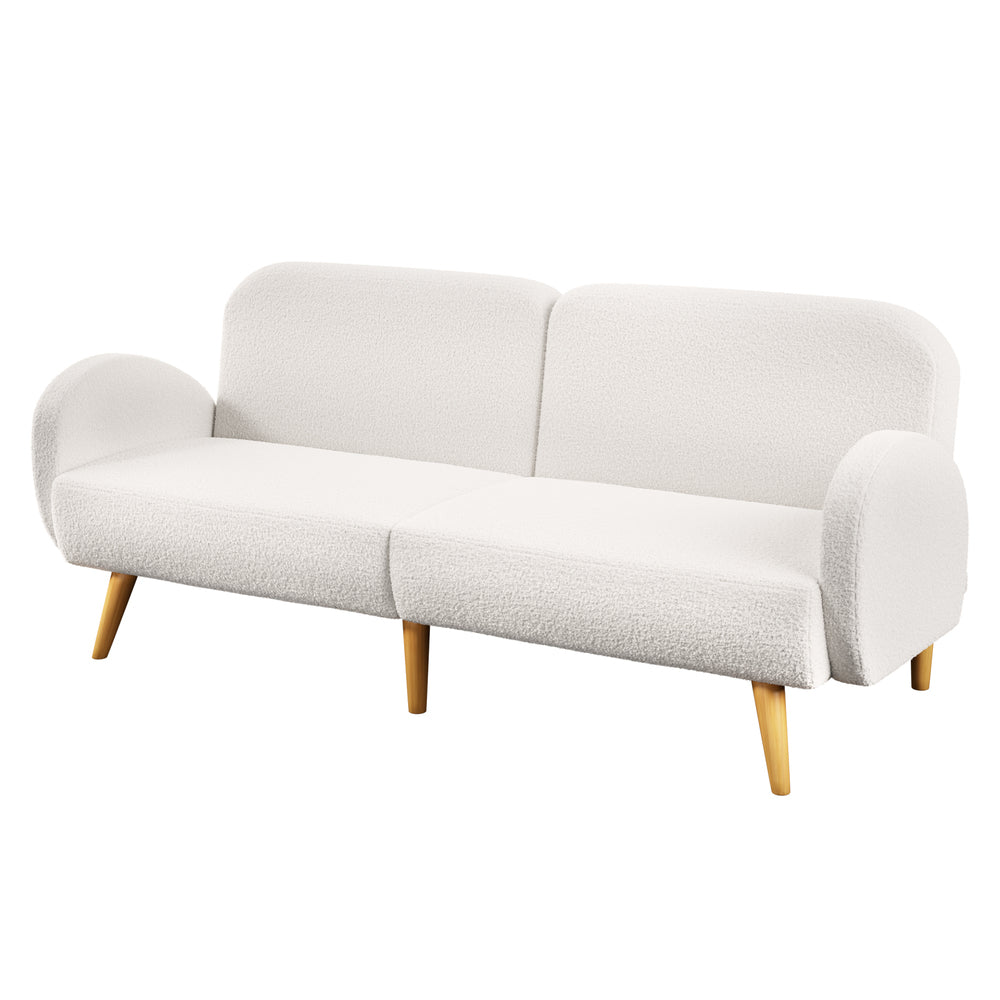 Kael 3 Seater Sofa Bed White