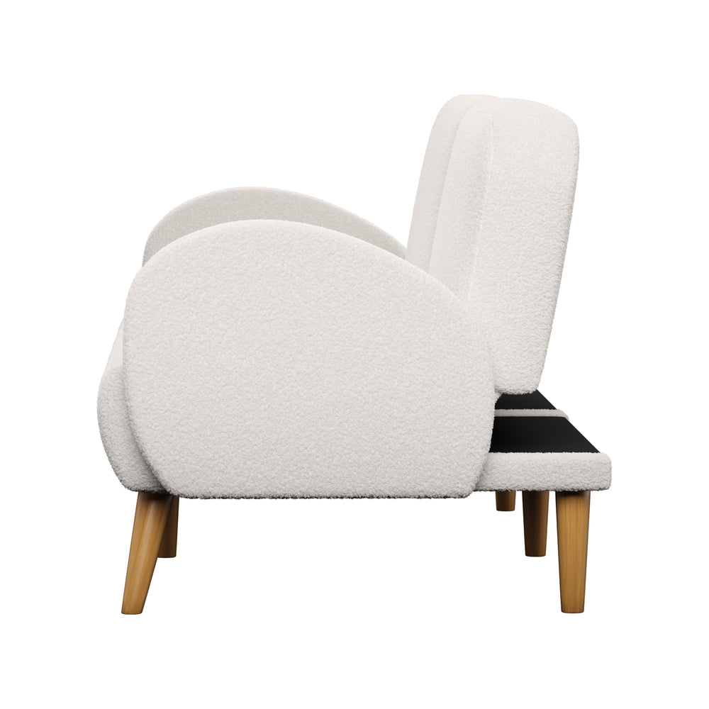 Kael 3 Seater Sofa Bed White