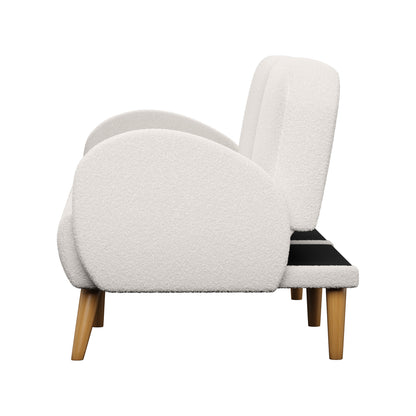 Kael 3 Seater Sofa Bed White