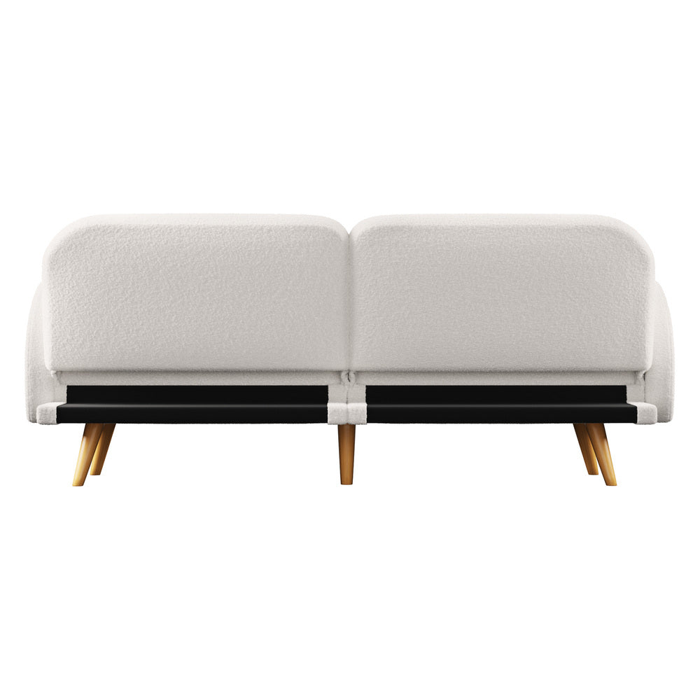 Kael 3 Seater Sofa Bed White