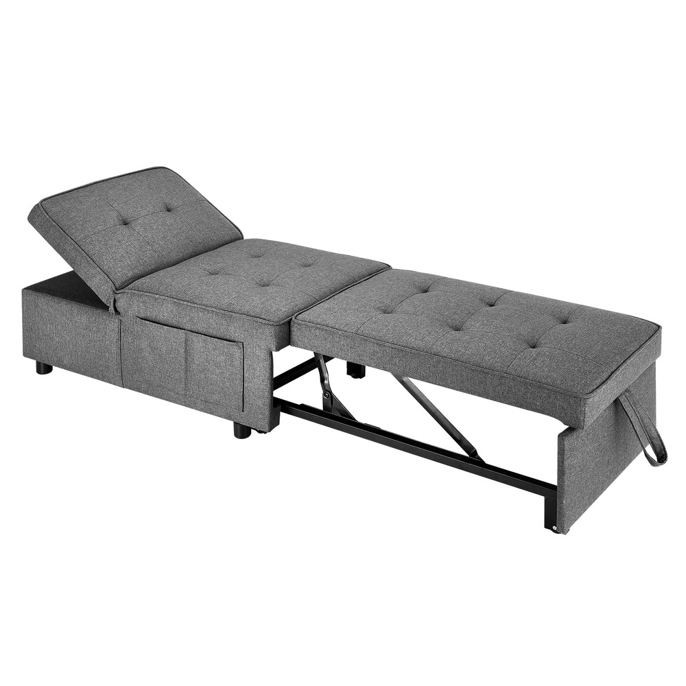 Caribou 1 Seater convertible Sofa Bed Gray