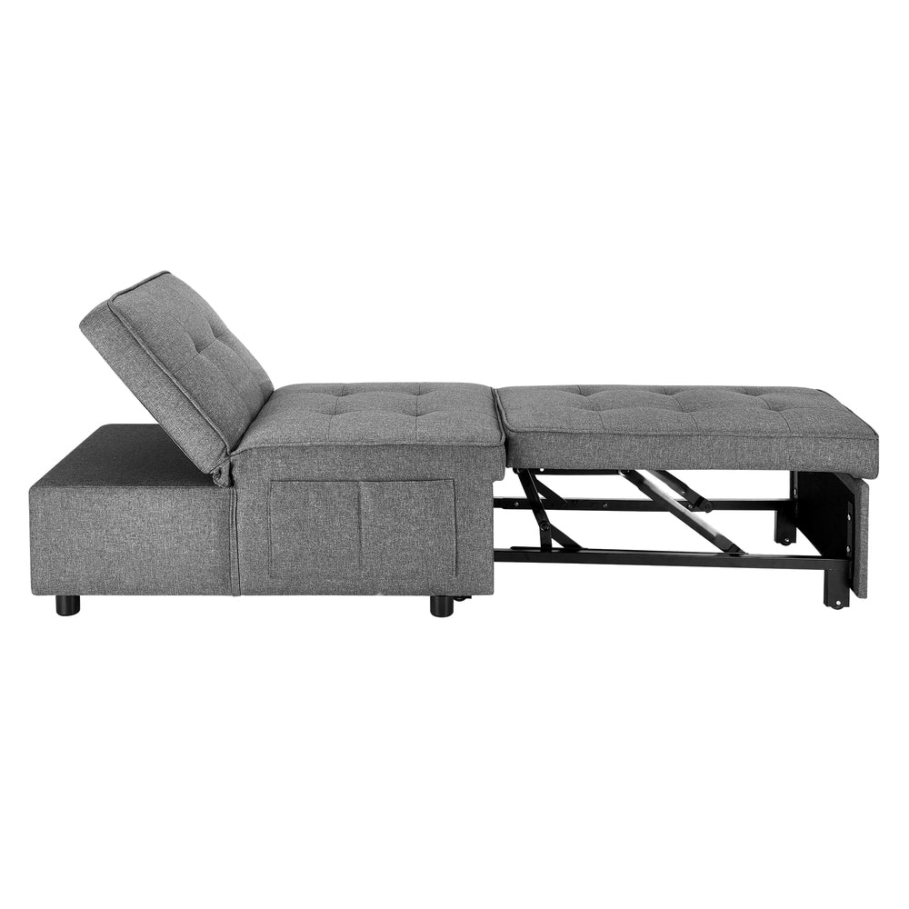 Caribou 1 Seater convertible Sofa Bed Gray