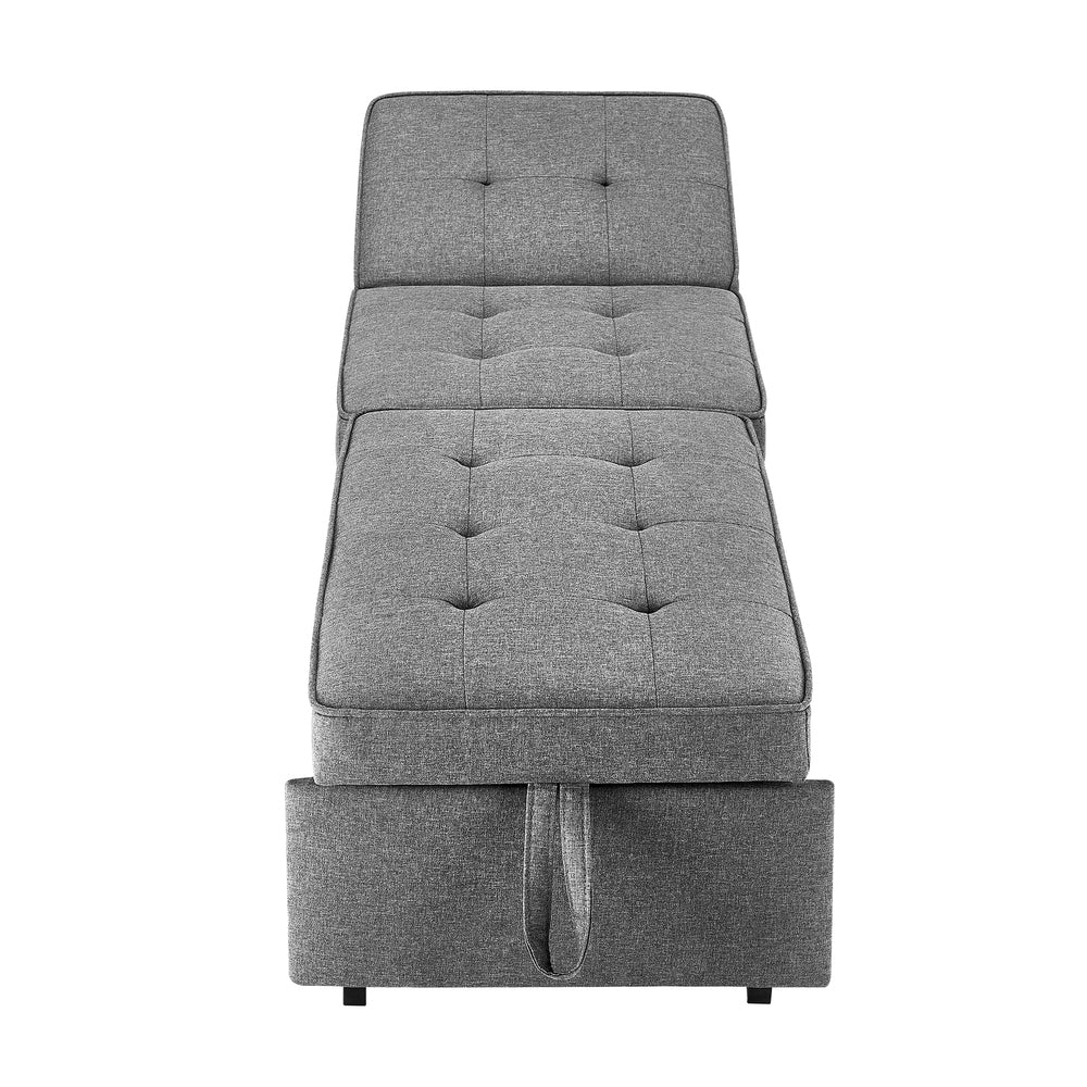 Caribou 1 Seater convertible Sofa Bed Gray