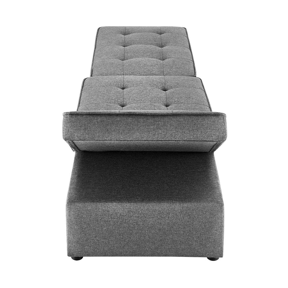 Caribou 1 Seater convertible Sofa Bed Gray
