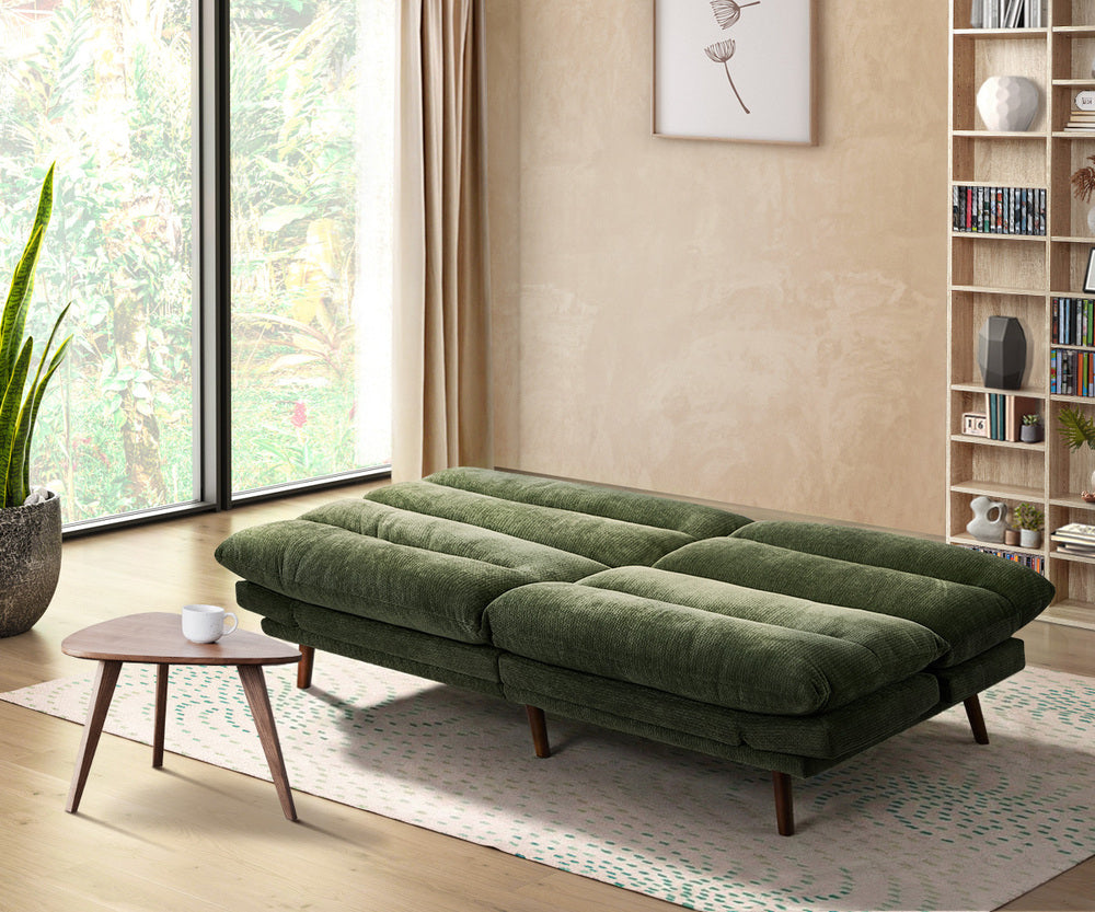 Allora 3 Seater Sofa Bed Green