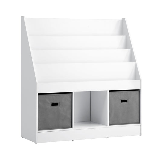 Kids' Emmett Bookshelf with Storage Basket