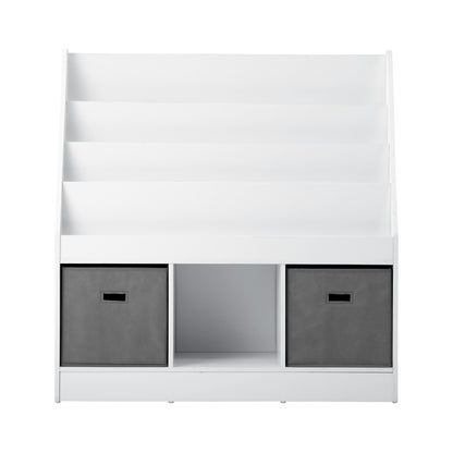 Kids' Emmett Bookshelf with Storage Basket