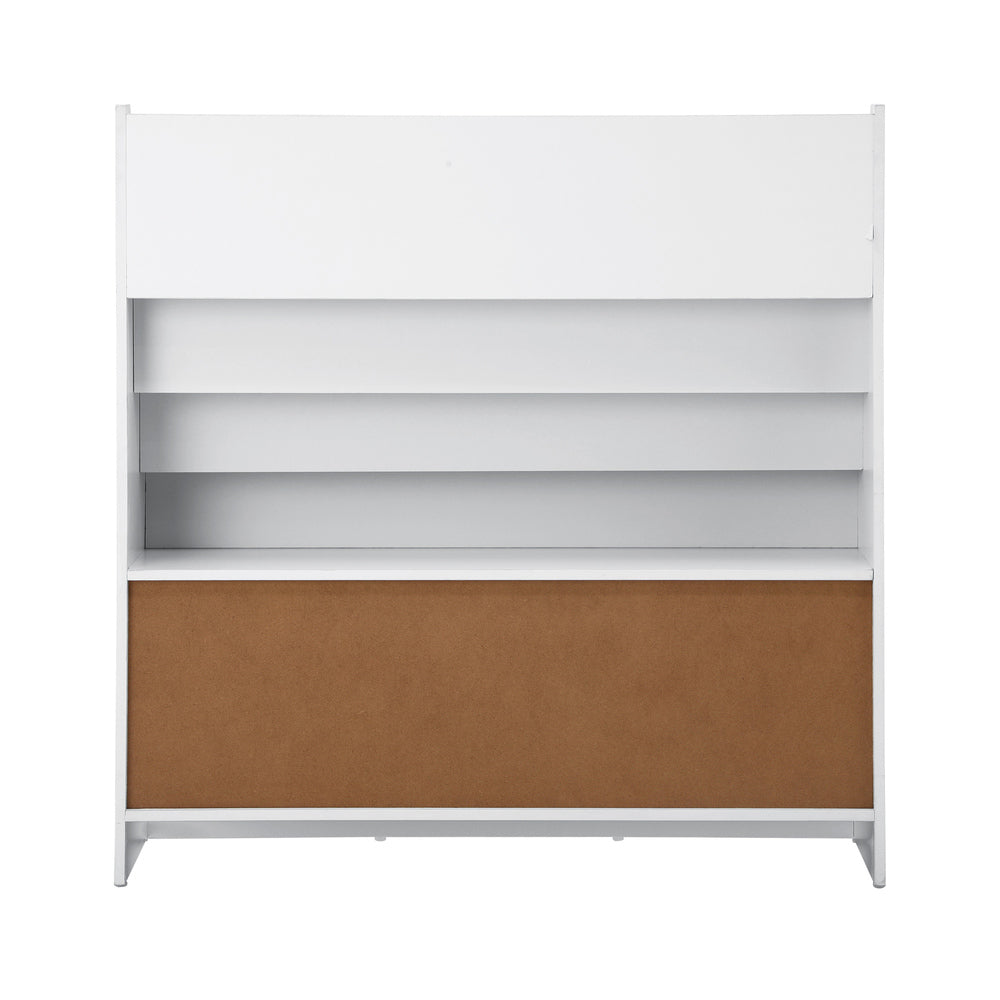 Kids' Emmett Bookshelf with Storage Basket