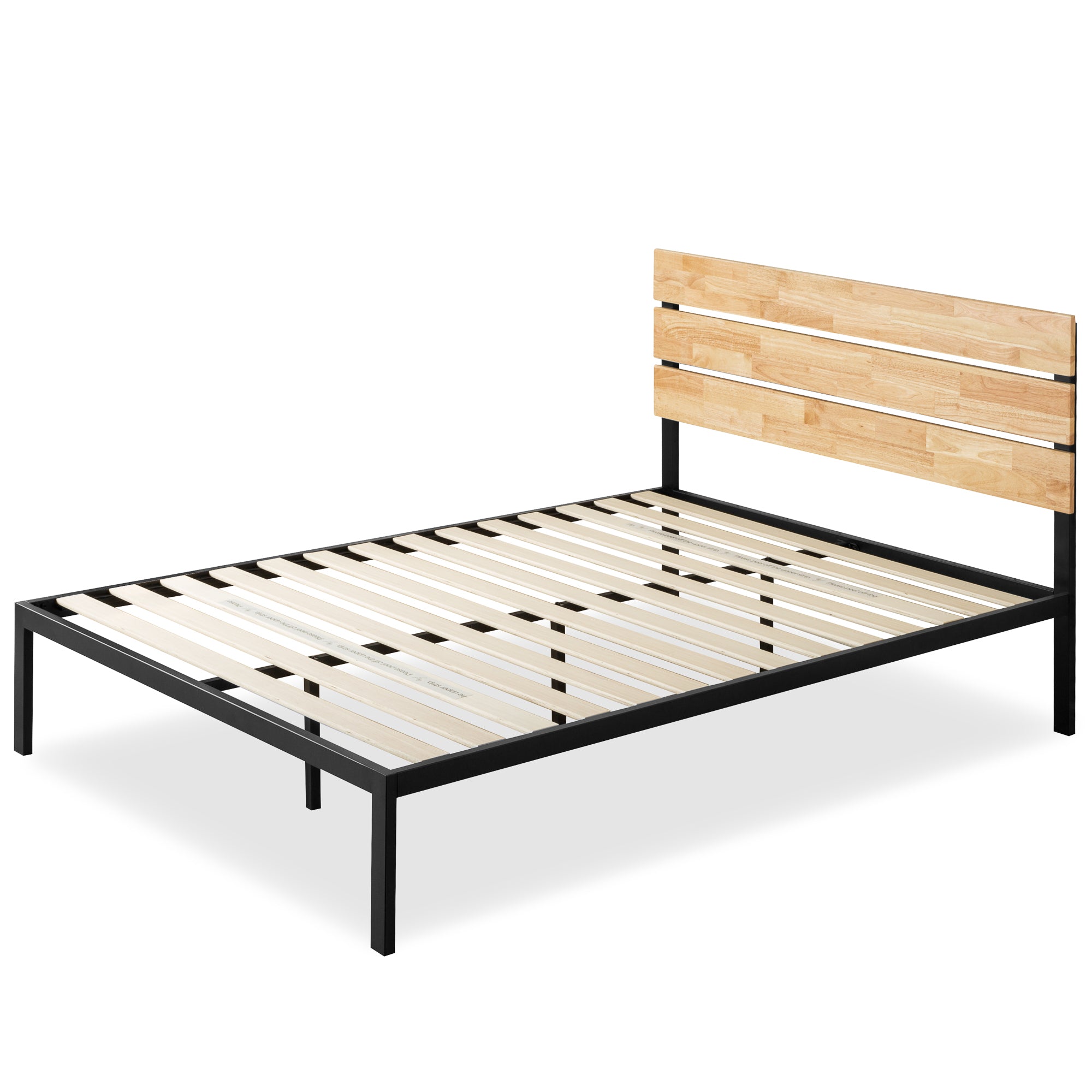 Jordan Bed Frame Natural Black Queen