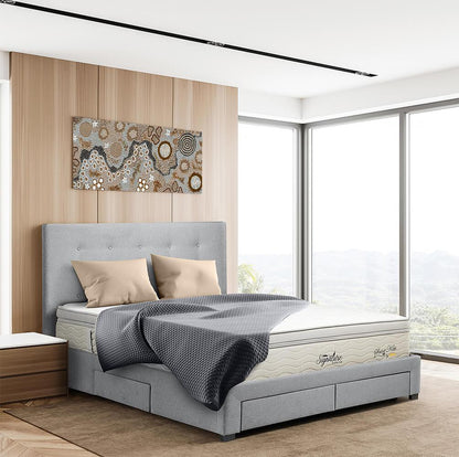 Torquay Storage Queen Bedframe Pewter