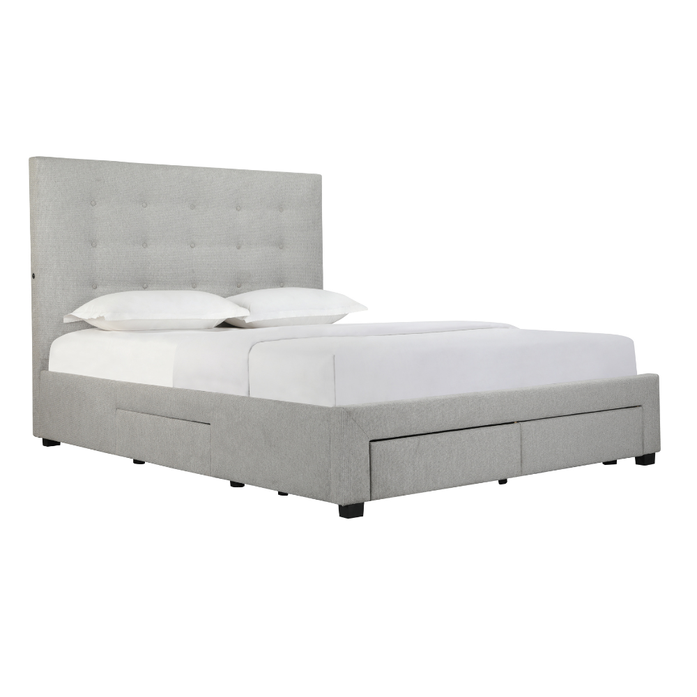 Torquay Storage Queen Bedframe Pewter