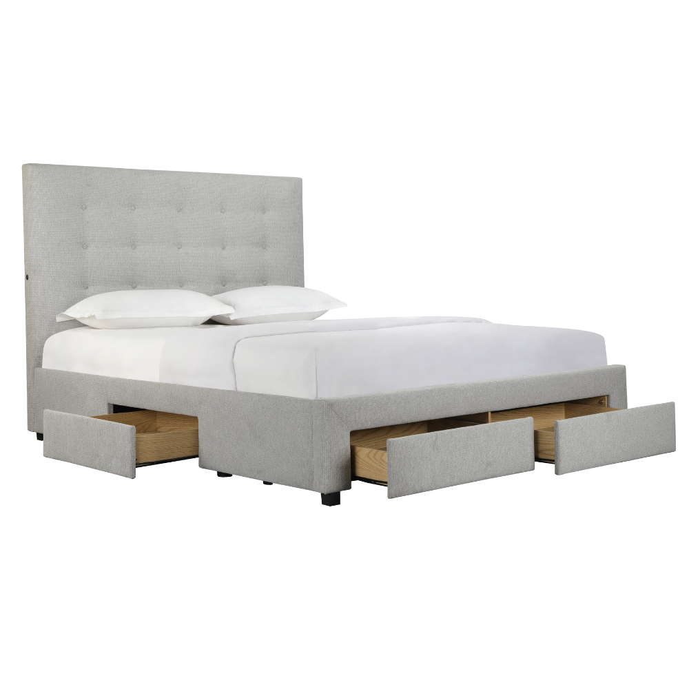 Torquay Storage Queen Bedframe Pewter